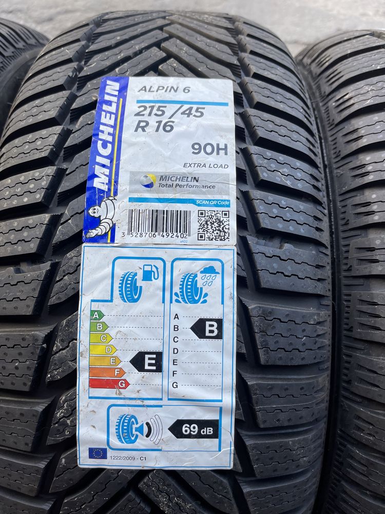 4 anvelope Noi m+s Michelin 215/45/16