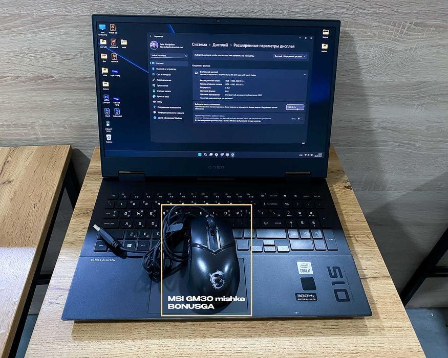 300Hz Hp Omen 15 gaming noutbuk i7 32GB/1TR SSD