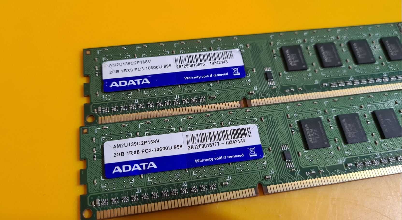 Kit 4GB DDR3 Desktop,PC3-10600,2x2GB,ADATA,1333Mhz,CL9,Single Sided