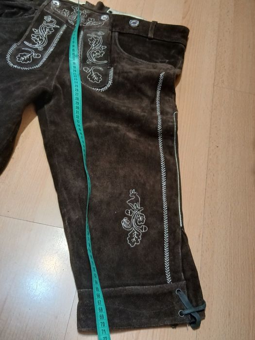 Pantaloni Oktoberfest Nr.50 bavarezi piele vintage