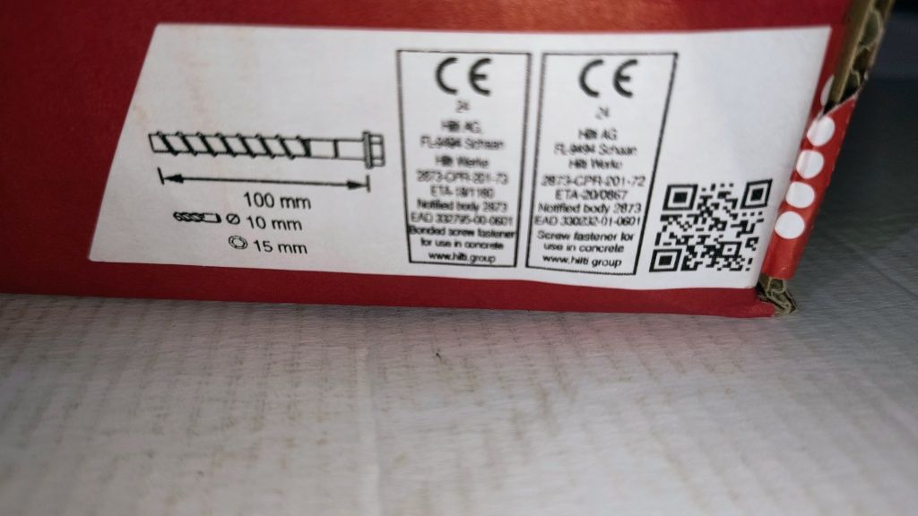 Винтов анкер Hilti HUS4-H 10x100