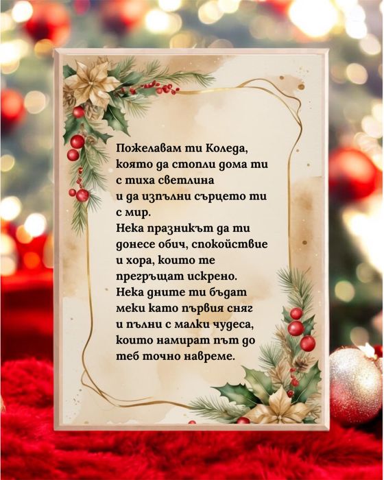 Послание в рамка