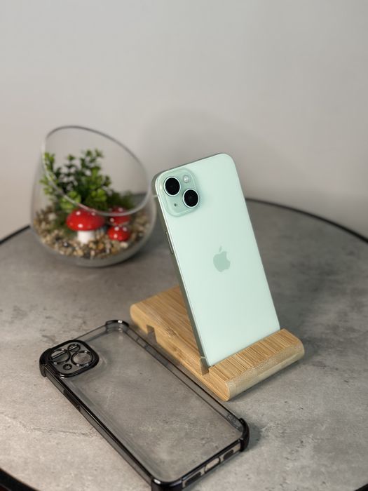 iPhone 15 Plus 93% impecabil + Husa| Green 128 GB|