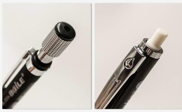 Механичен молив 2 мм автоматичен PVC молив с острилка за графит