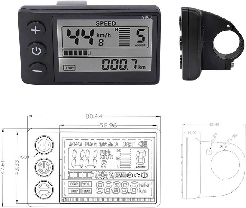 Kit controller+display trotineta/bicicleta electric,REDUS de la 450RON