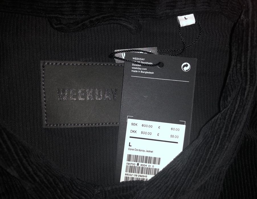 Weekday Core Corduroy Jacket - мъжко джинсово яке - L