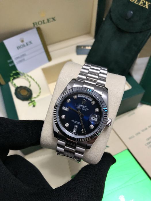 Ceas rolex day-date blue dial 36,mm lady