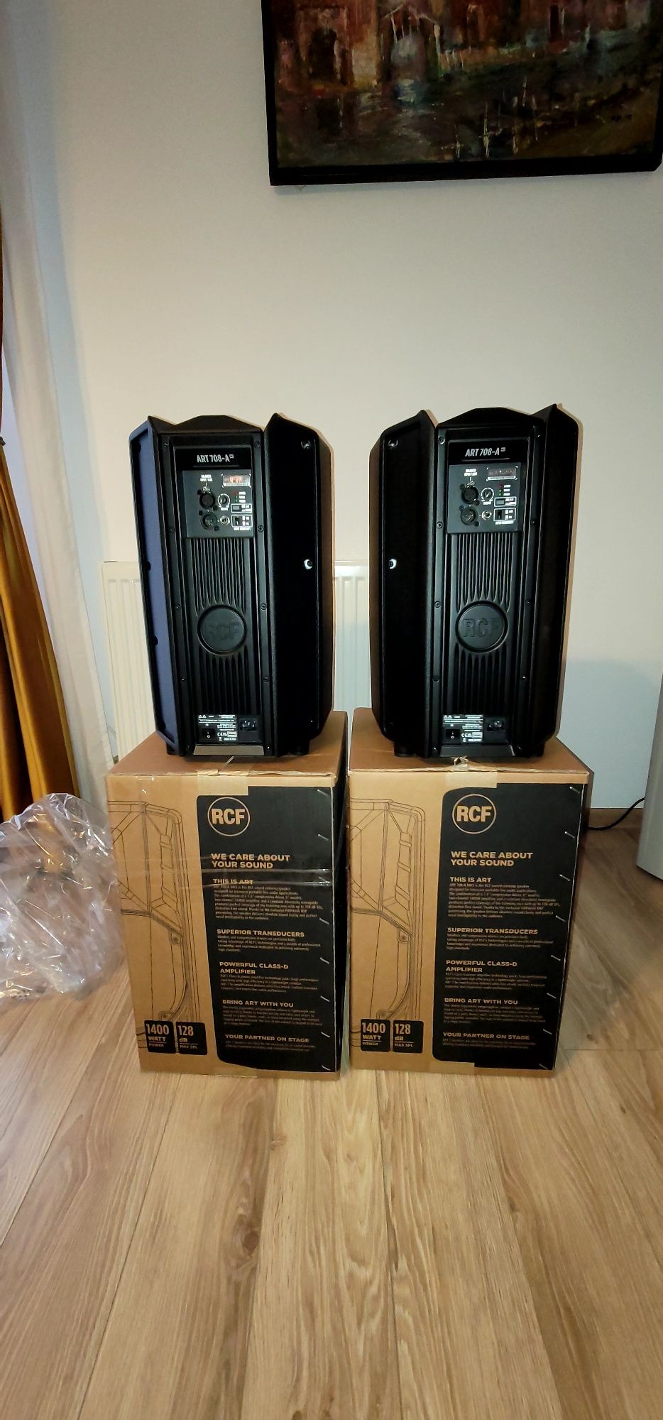 2 Boxe Active RCF ART 708 A MK 5 Noi Noute Huse ORIGINALE