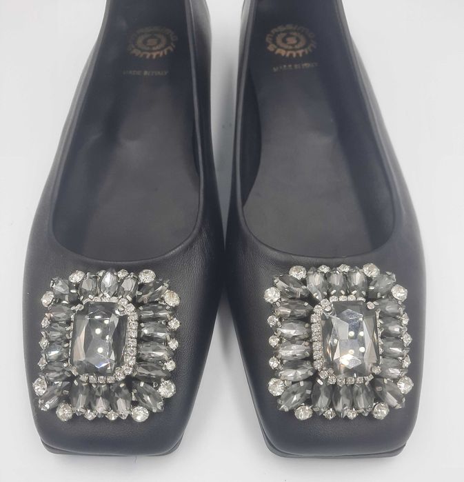 Superbi balerini bijuterie noi piele naturala fina made in Italy 40