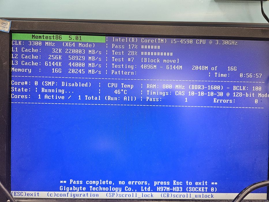 Дънна платка GIGABYTE GA-H97M-HD3 Socket 1150/ Intel I5 4590/ 16gb RAM