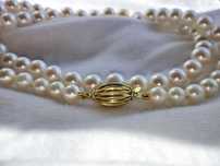 Colier aur 14k perle naturale apa sarata Perla Akoya Oyster certificat