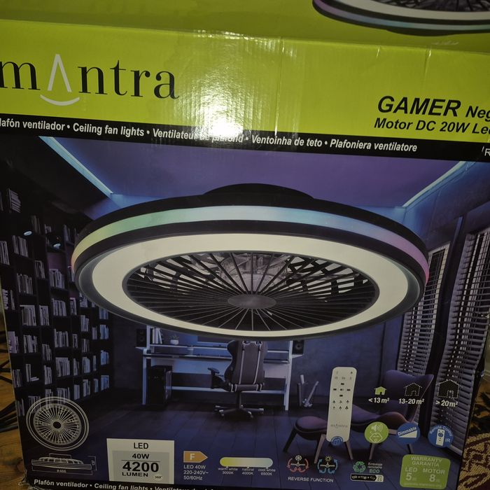 лампа вентилатор LED