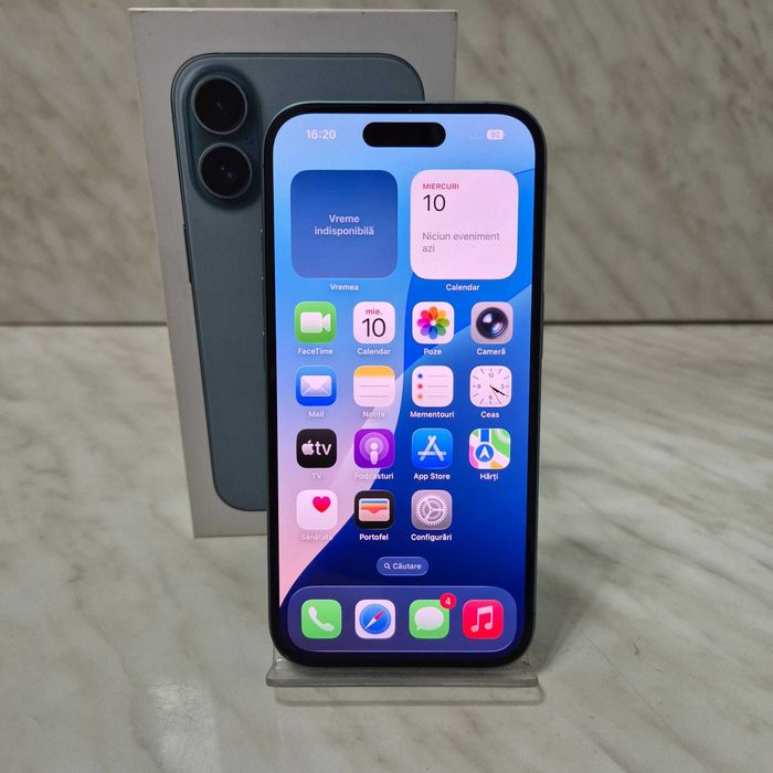Telefon Apple iPhone 16 Teal 128GB 100% 5 cicluri Full Box Zeus  34550