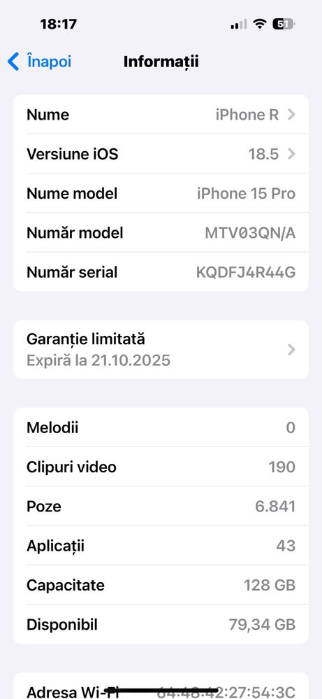 iPhone 15 Pro 128 GB