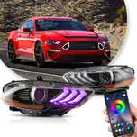 Комплект RGB фарове с динамични мигачи за Форд Мустанг 2018- Mustang