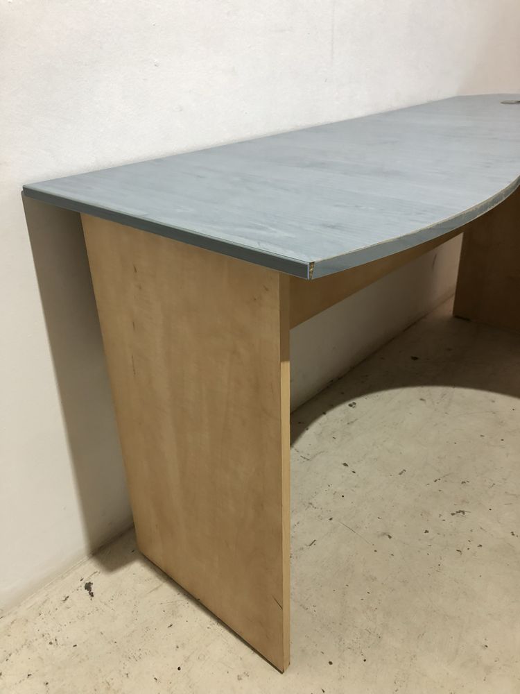 Birou Tehnic 160X120 cm; Masă Lucru cu Dulap Calculator PC; Birou Colț