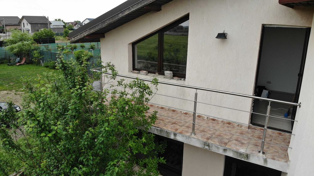 balustrada inox cu sau fara sticla, montaj inclus