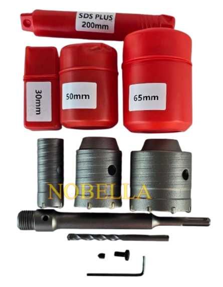 КОМПЛЕКТ универсални видиеви БОРКОРОНИ Ø 30, 50 и 65 мм.