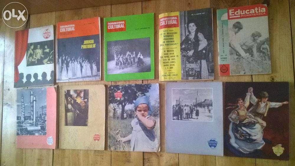 Reviste vechi "INDRUMATOR CULTURAL"-Calauza Bibliotecarului,carti etc