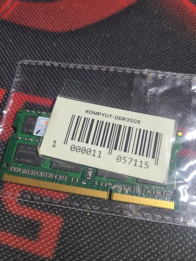 Noutbuk uchun YANGI DDR3 8gb