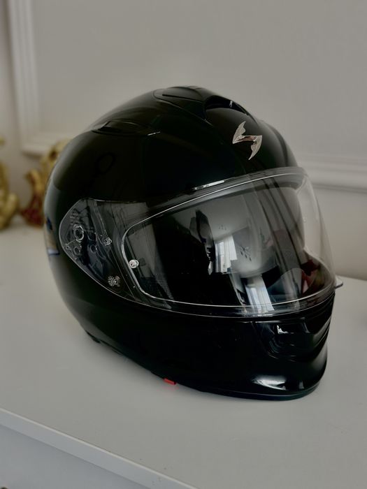 Casca Scorpion EXO 491 neagra lucioasa