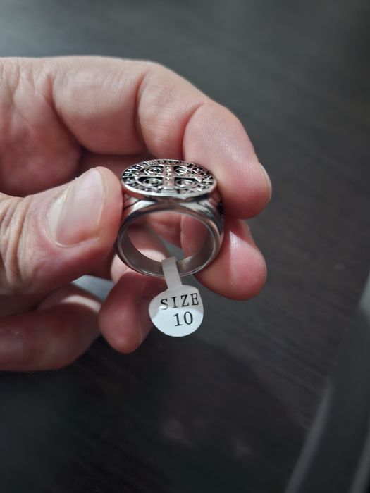 Тамплиерски пръстен от медицинска стомана размер 10
