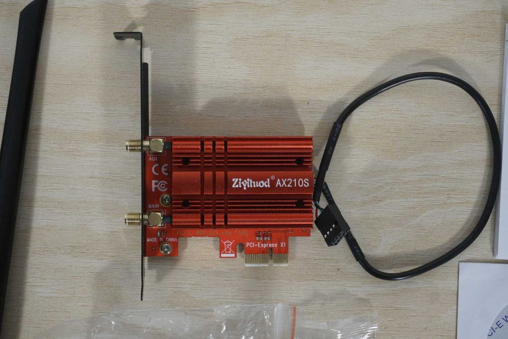 PCIe WiFi Card Ziyituod WiFi 6E AX210S 5400Mbps BT 5.2 Tri Band ВклДДС