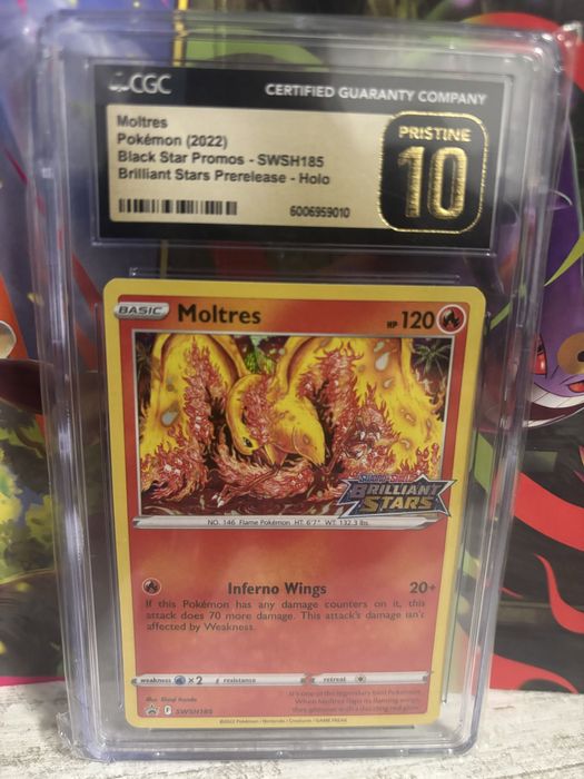 Moltres swsh 185 Promo CGC 10 Pristine