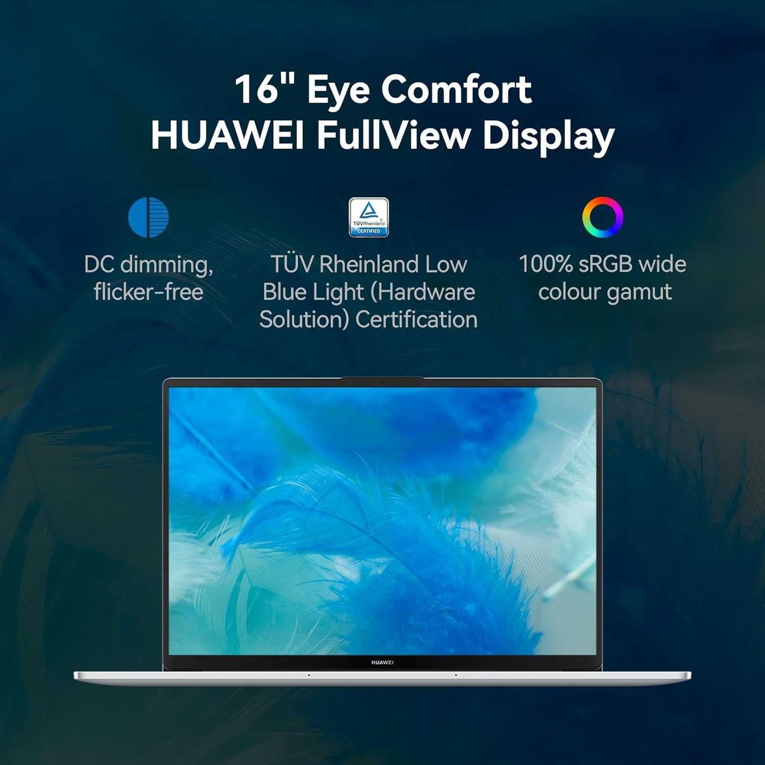 Laptop Huawei MateBook D16 2024 i5-13420H 16inch 16GB 1TB Win11 Gri