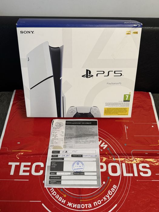 КАТО НОВ 1TB Sony Playstation 5 | PS5 Гаранция Теchnopolis до 2026