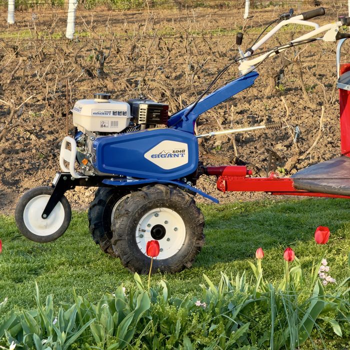 Motosapă Ruris Gigant 6048 – 7 CP, benzină, 3 viteze + semiremorcă