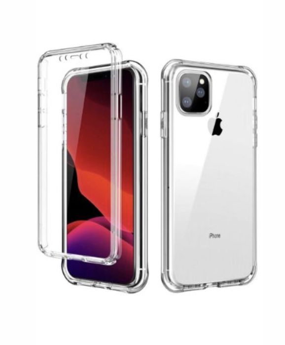 Husa 360 Fata Spate Hard Case Transparenta - Iphone 11/12/13 PRO MAX
