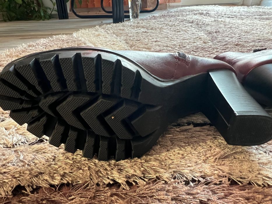 Боти/ бордо, червени