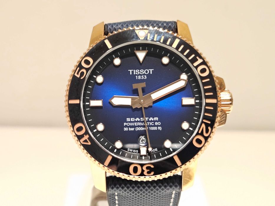 Продавам дайвър 300м  автоматик часовник"Tissot" Seastar Powermatic 80