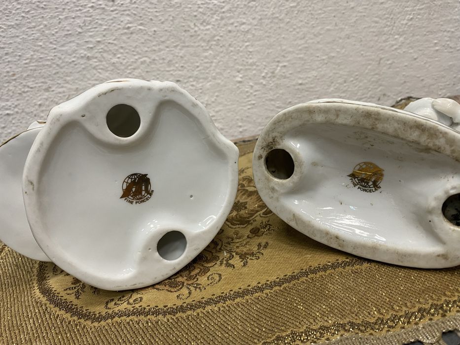 Немска фигура от порцелан с маркировка - два броя