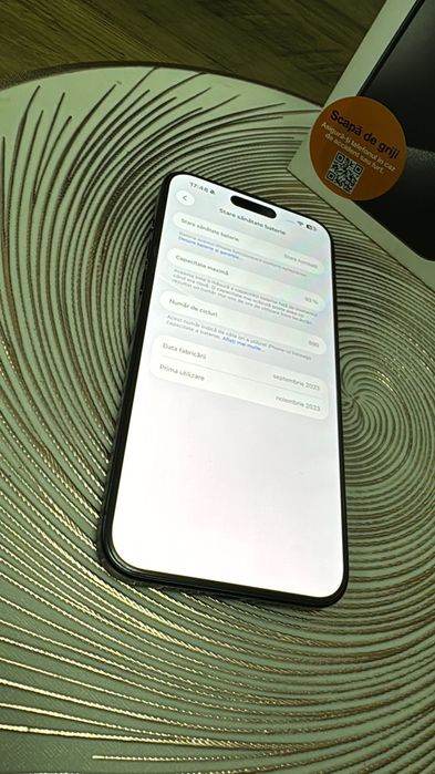 Apple iPhone 15 Pro Max , 256GB , Black Titanium FullBox.