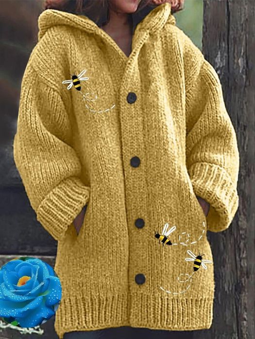 Cardigan din lână cu glugă. Marimea 54-56. ro