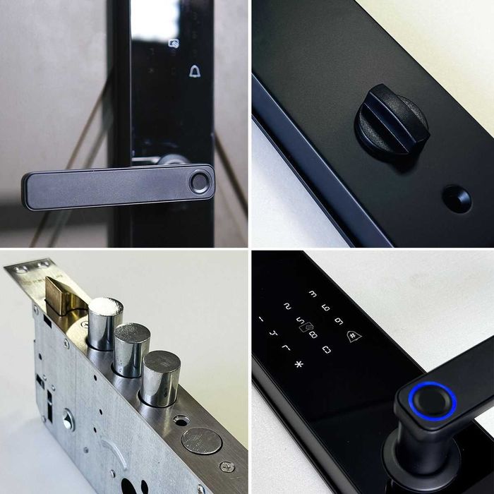 Замена замков ручек сердцевин | Установка биометрического умного замка