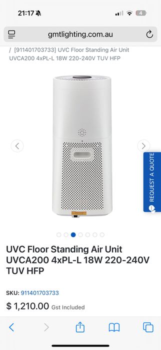 Unitate Philips UV-C pentru dezinfectarea aerului