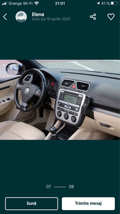 Vw EOS decapotabil,in perfecta stare