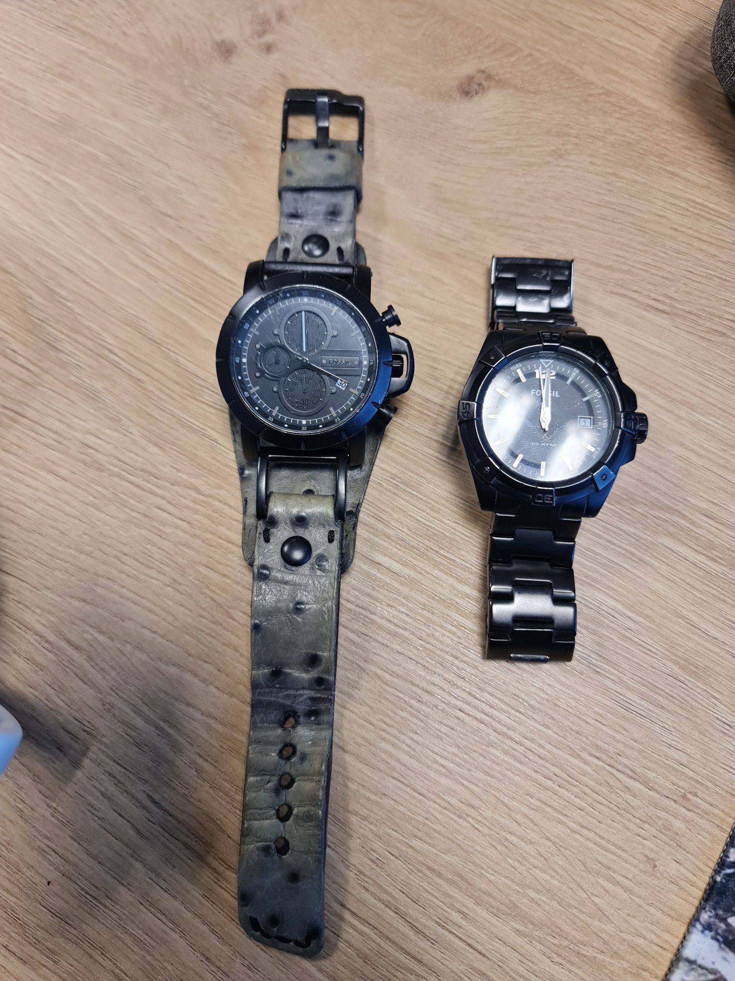 Мъжки часовник Fossil с уникална, ръчно изработена каишка от DS