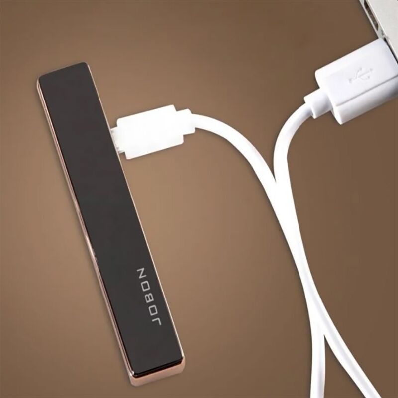 НЕМСКИ Стилна ултратънка запалка Jobon Slim – SlimLighter + ЛЕД ФЕНЕР