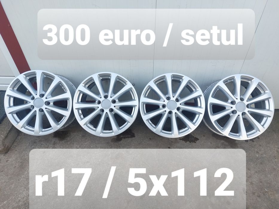 Jante aluminiu originale r17 / Mercedes Vw Audi Skoda Seat / 5x112