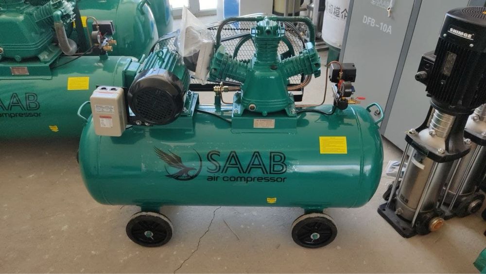 200L air compressor 10 бар воздушный компрессор 670 литр SAAB ГАРАНТ