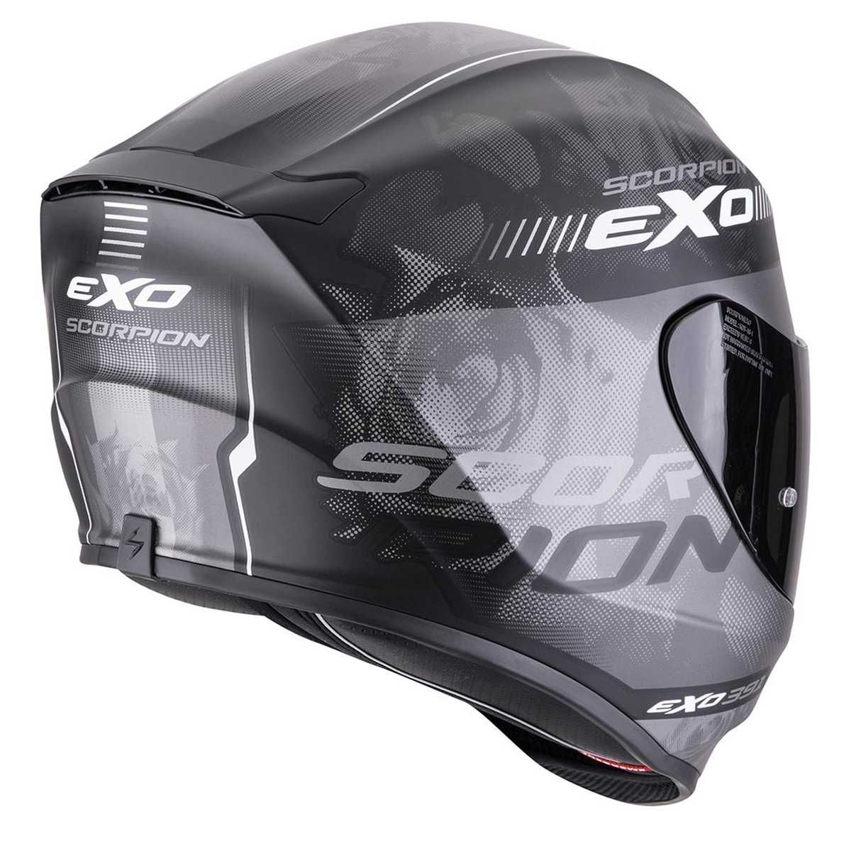 Каска SCORPION EXO 391 Ava Mat/Black/Silver Размер L