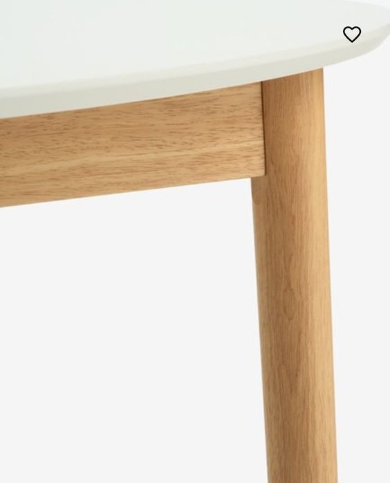 Кухненска маса MARSTRAND 100x200/280 бяло/натурал