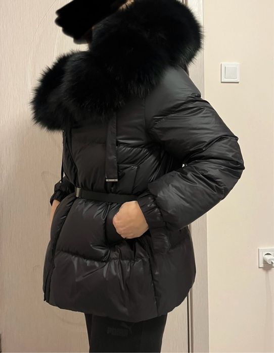 Зимно яке с качулка/яка от лисица