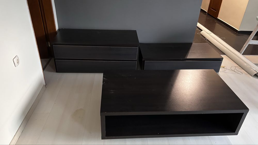 Комплект тв шкаф ,масичка,,шкаф за стена и полица