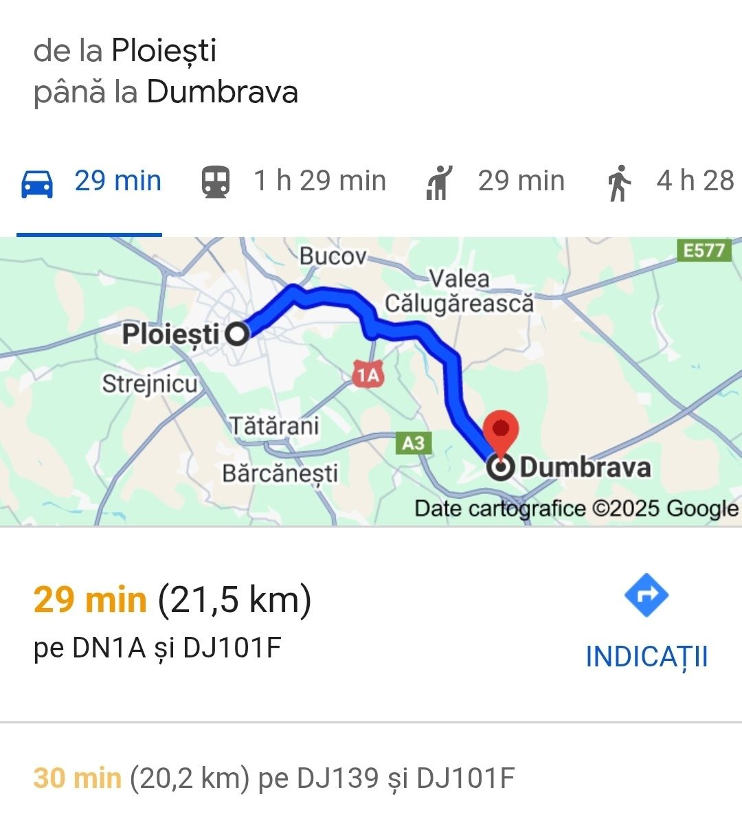 Teren intravilan  982 mp comuna Dumbrava Prahova -lângă autostrada A7
