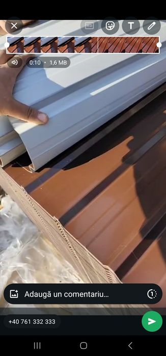 Vând tabla cutata colorata